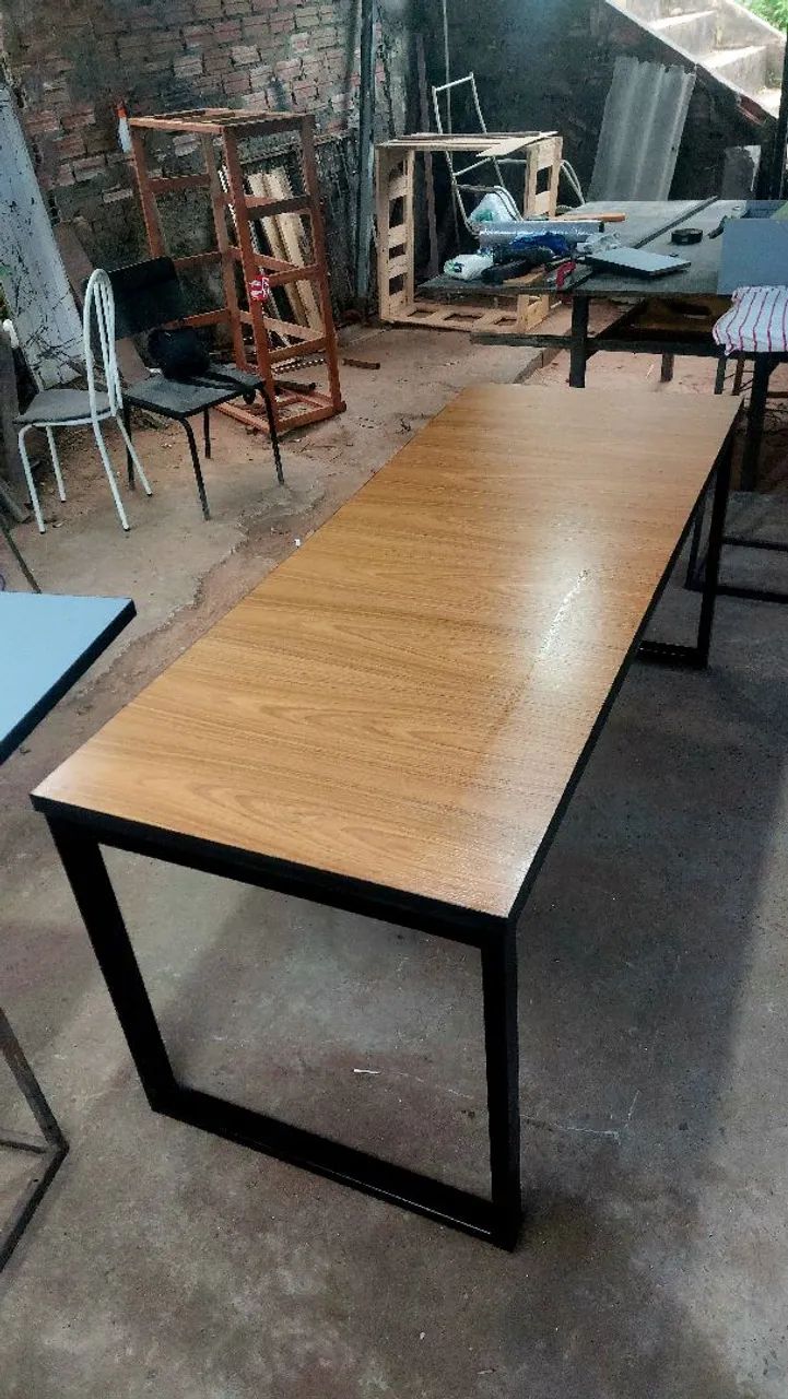 Mesa de escritório com design moderno - Foto 5