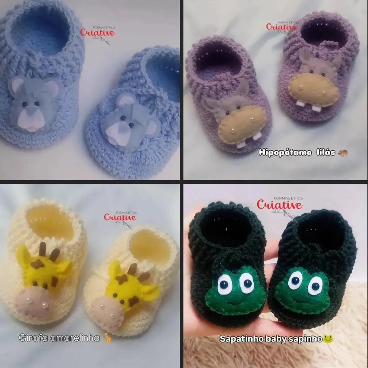 Sapatinhos de Bebê em Crochê - R$15.00