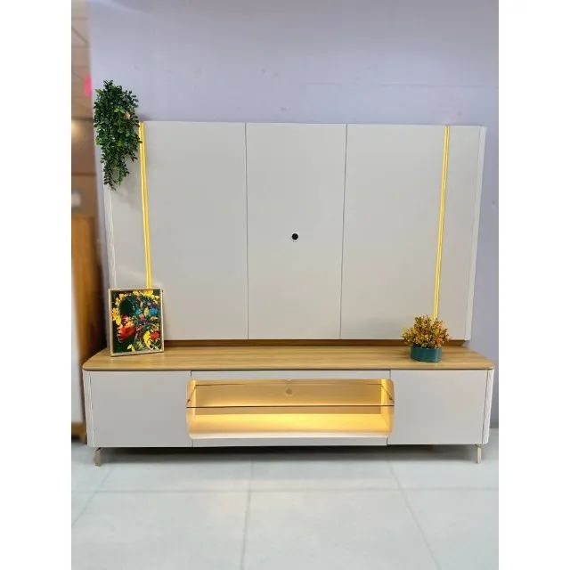 Painel + Rack Santorini 2,40m - Pronta Entrega! - Foto 2