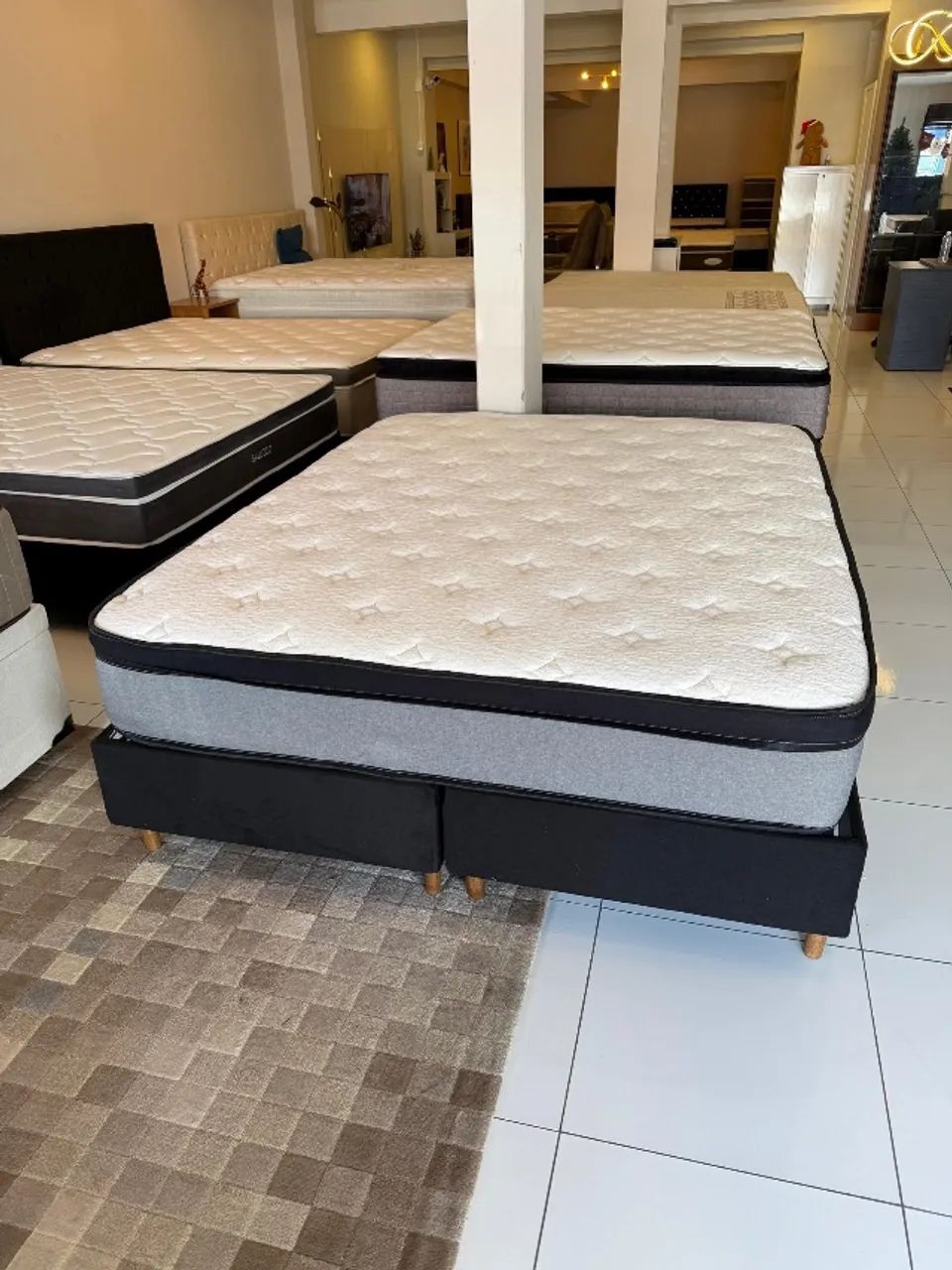 Colchão de casal QUEEN TOP COM BASE - Entrego!  - Foto 2