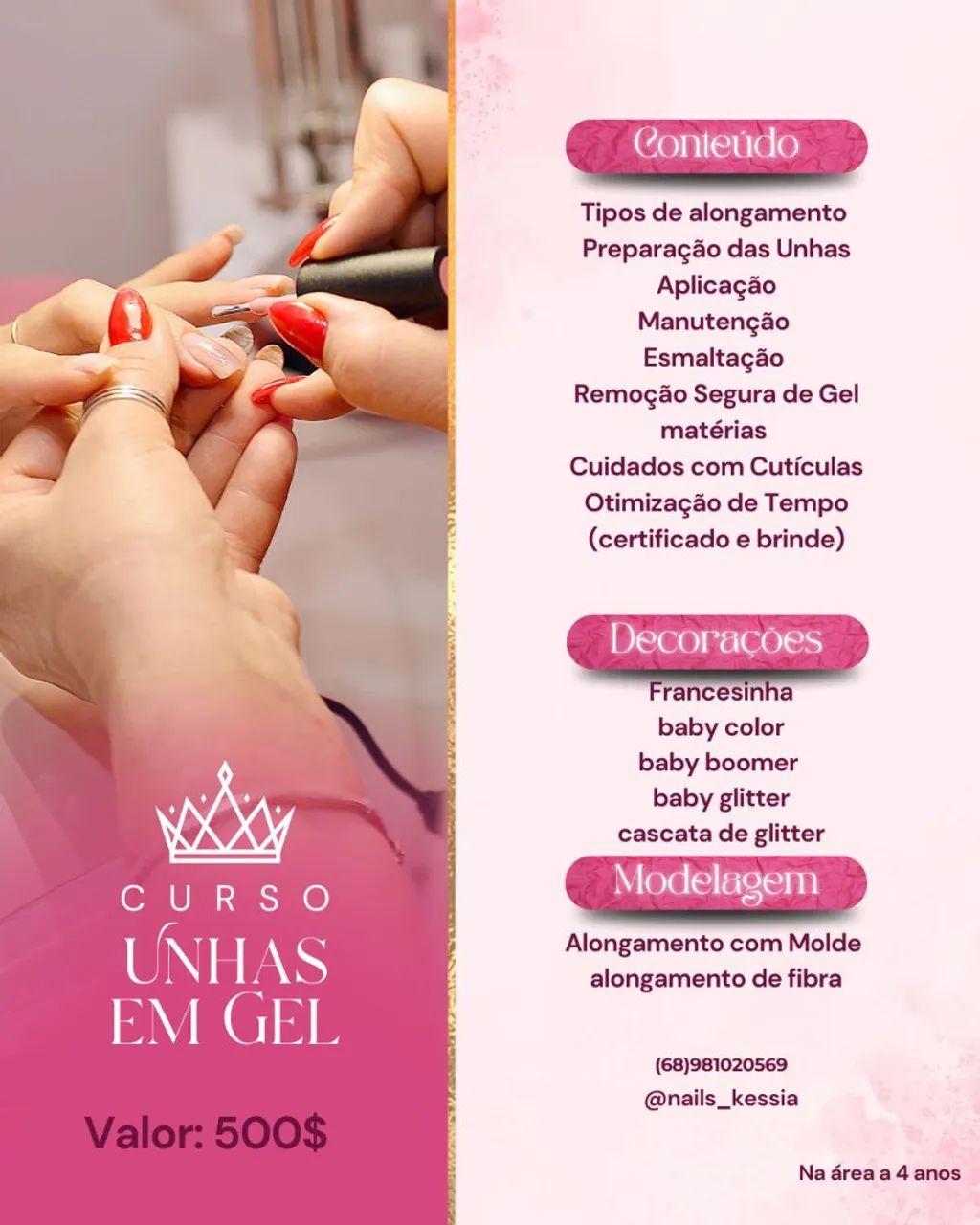 Curso de Unhas em Gel - Aprenda do zero!