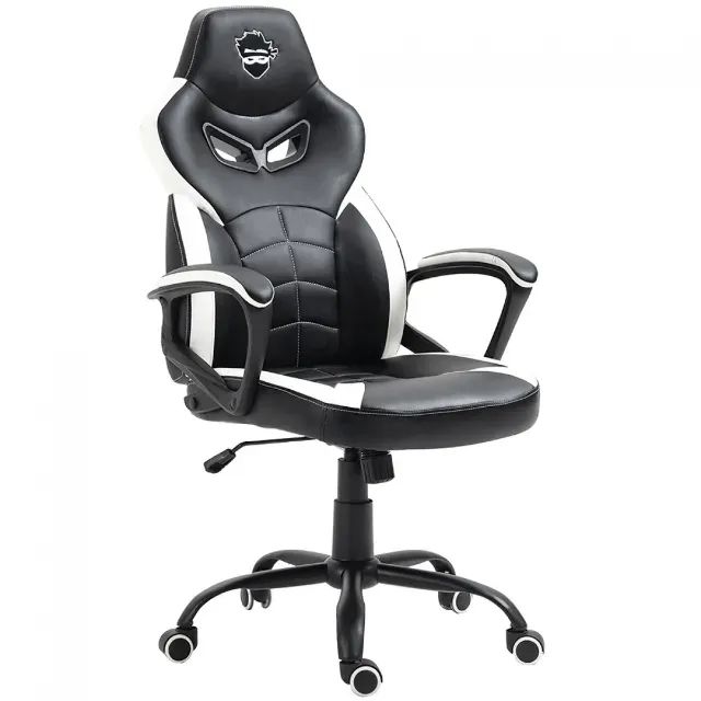 Cadeira Gamer Ninja Jiraya, Preto e Branco - Foto 2