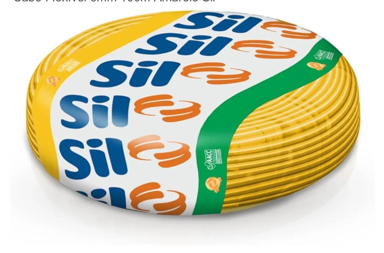 Cabo Flexível Sil 6mm 100m Amarelo