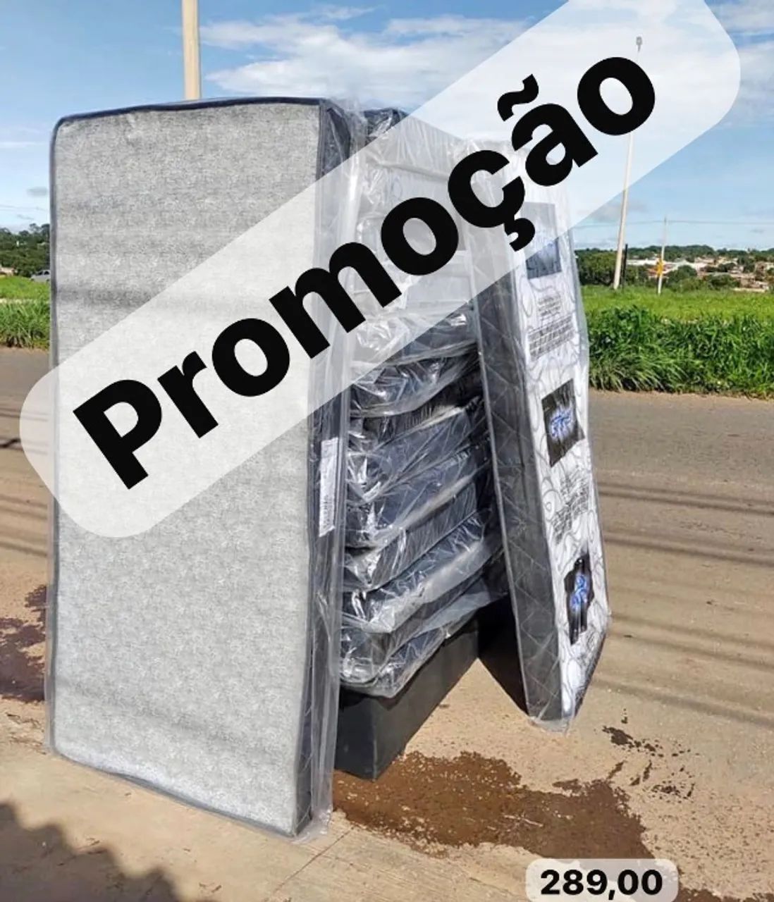 Cama box colchão novos