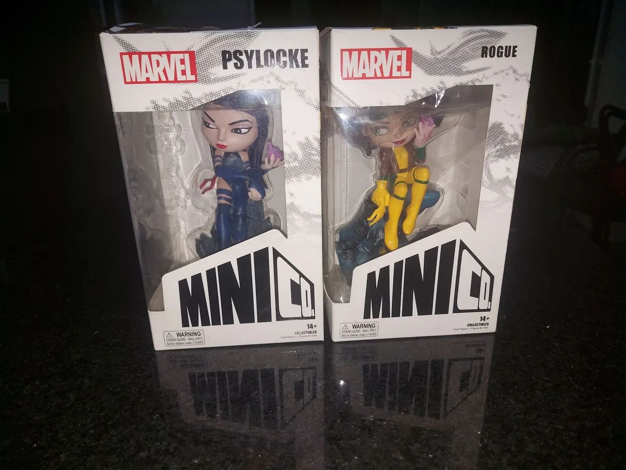 Minico Marvel Psylocke e Rogue X-men Iron studios 