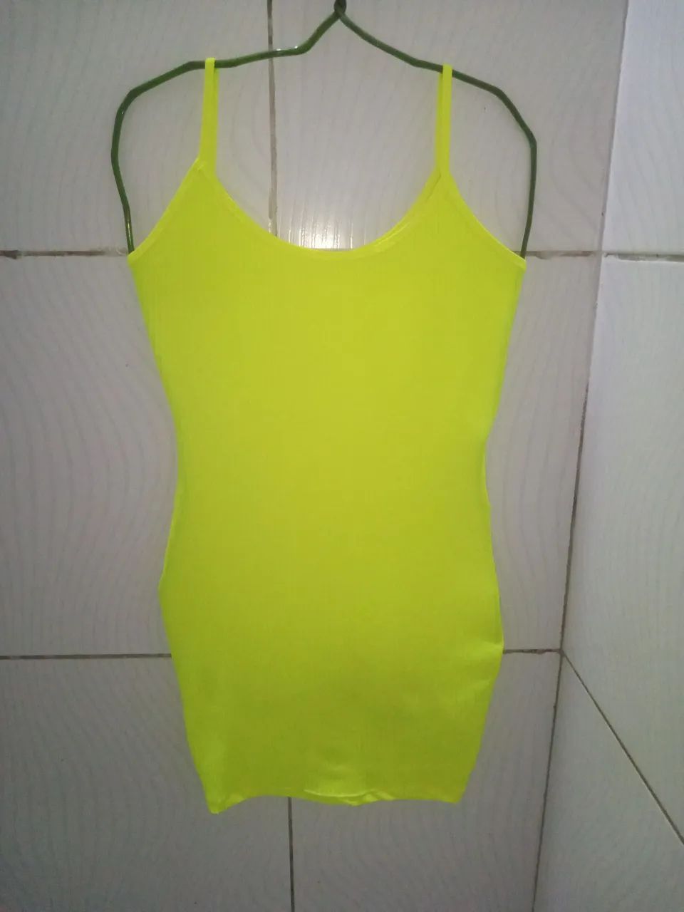 Vestido Canelado Neon Feminino M  - Foto 3