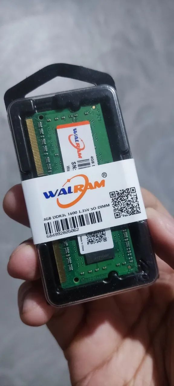 Memória Notebook 4GB DDR3 1600 1.35v SO-DIMM - WALRAM - Nova