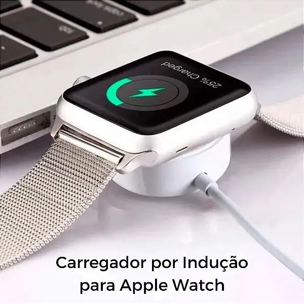 Carregador Magnético Indução para Relógio Smartwatch 15W Super Rápido - FAM  - Foto 6