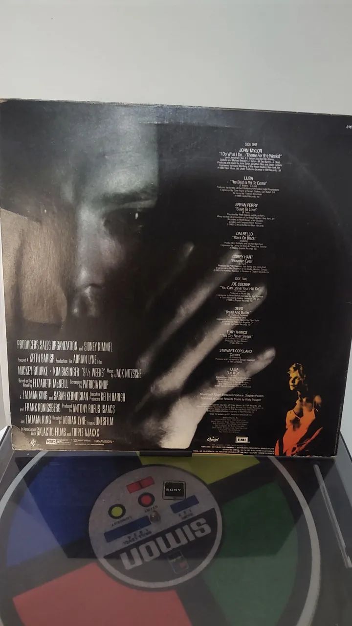 LP 9 1/2 Weeks - Trilha Sonora Original - Foto 2
