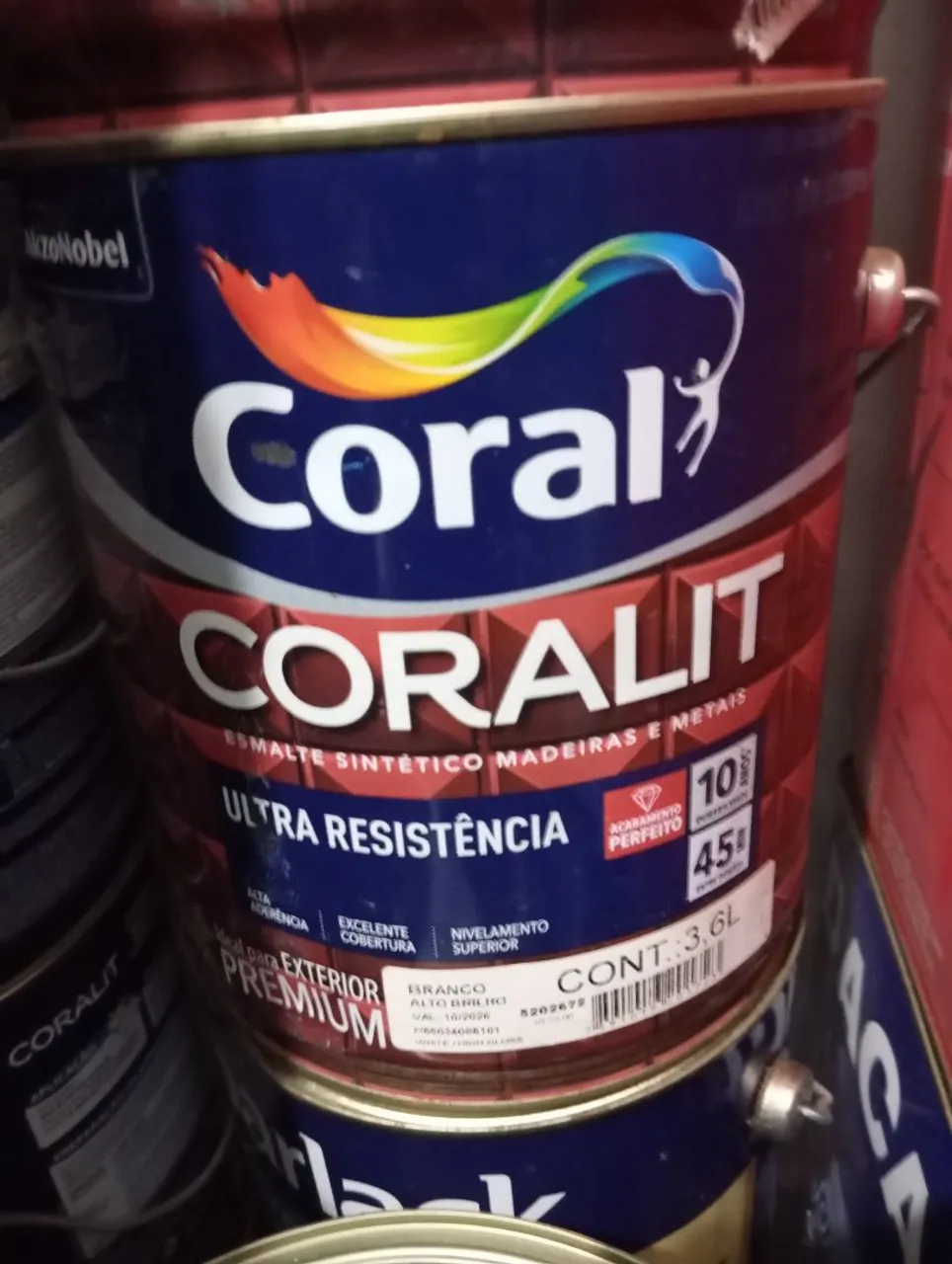 Tinta Coralit 3.6L Branco Alto Brilho