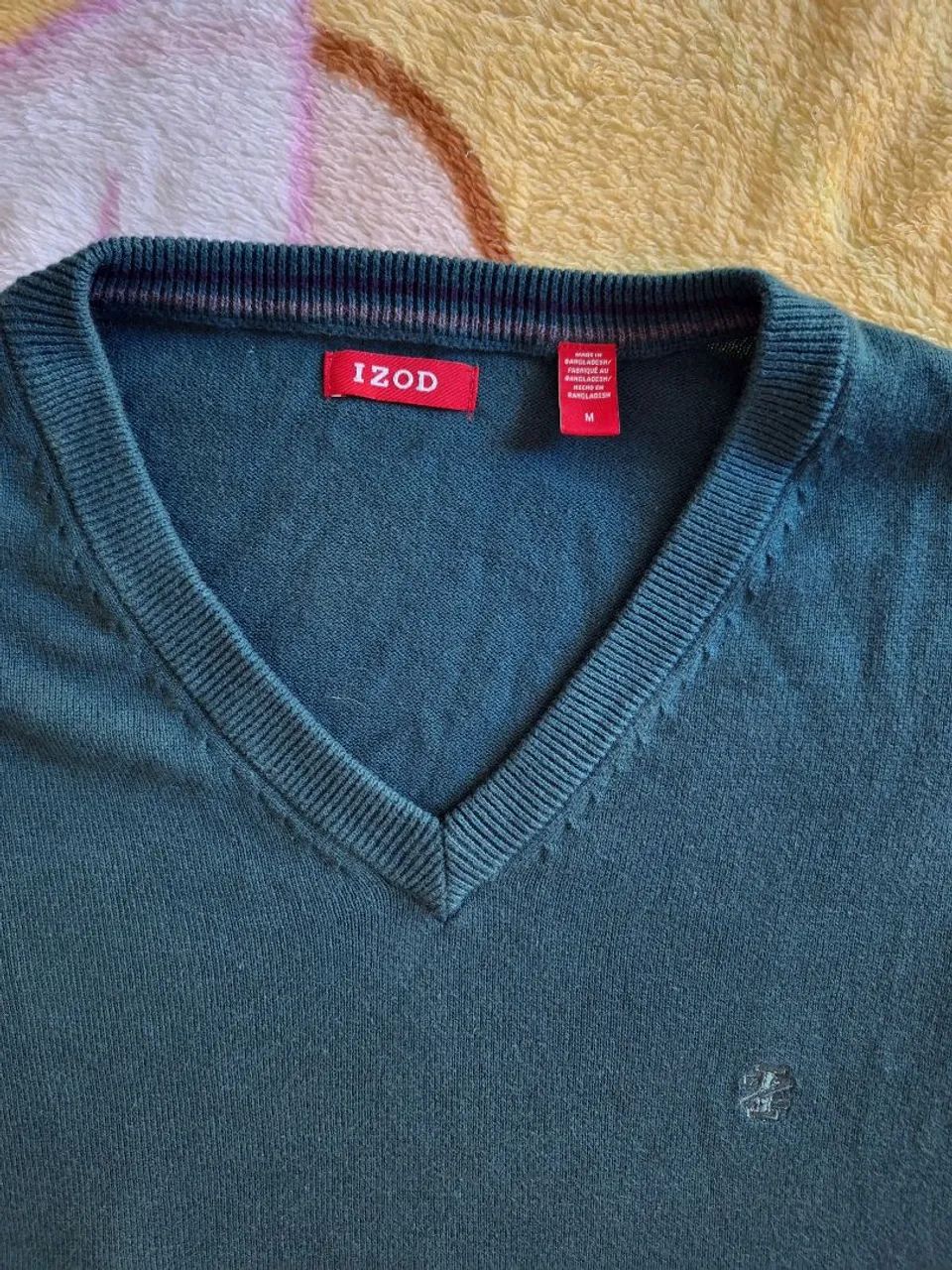 blusa suéter izod original verde escuro - Foto 2