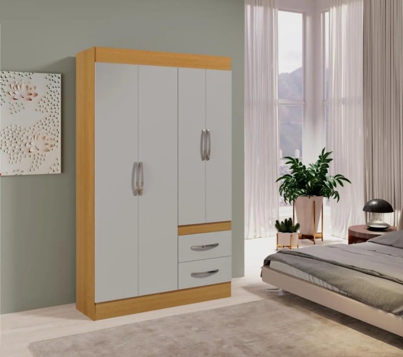 GUARDA-ROUPA 4 PORTAS