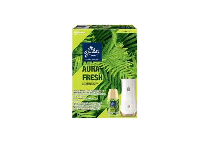 Glade Aromatizador Desodorizador Ambiente, Refil Aura Fresh Notas de Eucalipto e Madeira