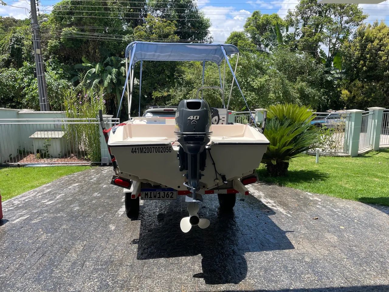 Lancha Floripa (2007) + motor Yamaha 40HP 2T (2021) + carreta rodoviária.  - Foto 6