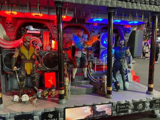 Gabinete gamer de PC temática mortal kombat 1