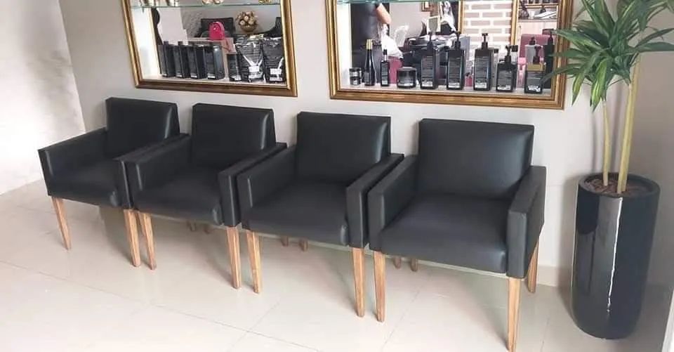 Poltronas em corino cipatex preto original - Foto 4