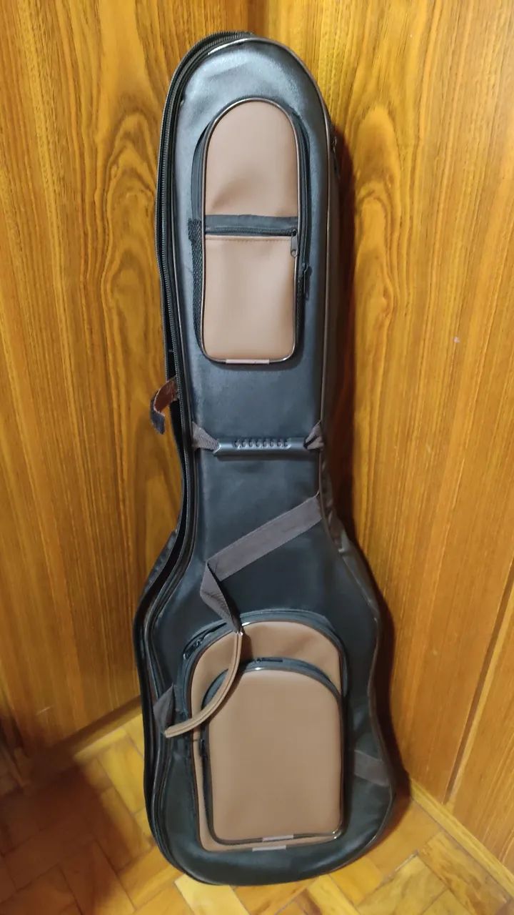 Baixo Fender Jazz Bass Squier Sunburst 5 cordas - Foto 4