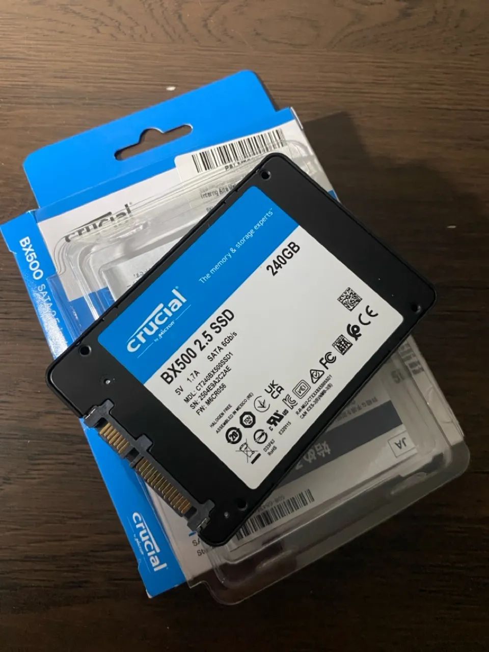 SSD Interno Crucial BX500 240GB, 2.5", SATA III 6Gb/s, Leitura 540MB/s, Gravação 500MB/s - - Foto 3