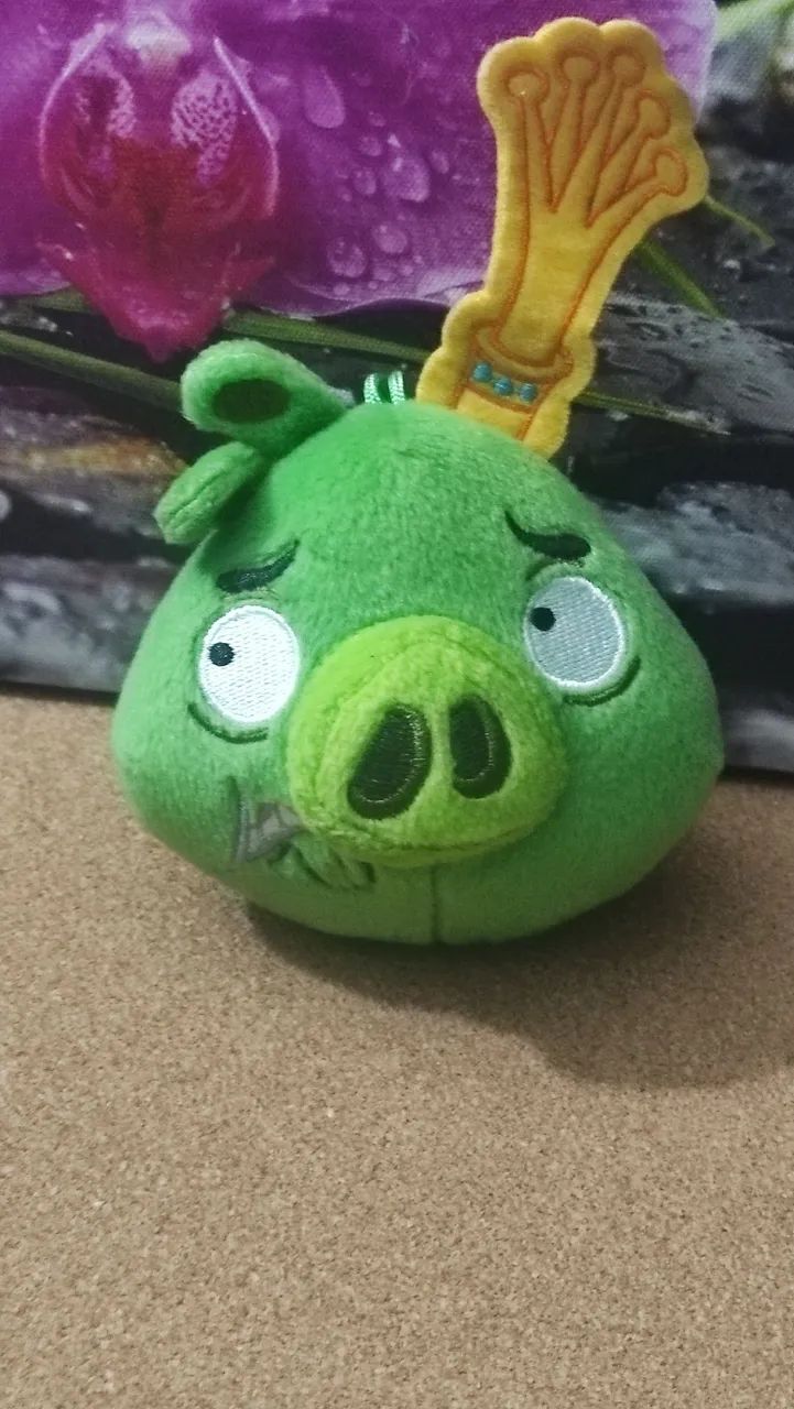 Bonecos de Pelúcia Angry Birds - Pig e Bird - Foto 4