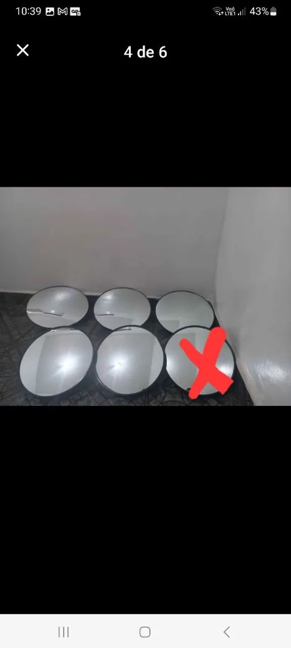 5 espelhos convexo comércio, 2  de 30 diâmetro 3 de 25 diâmetro  - Foto 3