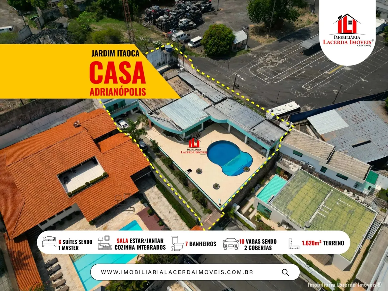 Casa de Alto Padrão no Jd Itaoca 6 Suítes, sendo 5 no Térreo (fica em uma parte alta no re