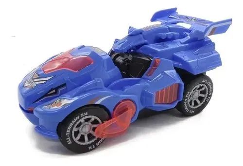 Carrinho Dinossauro Robô Transformável com Luz e Som - Foto 5