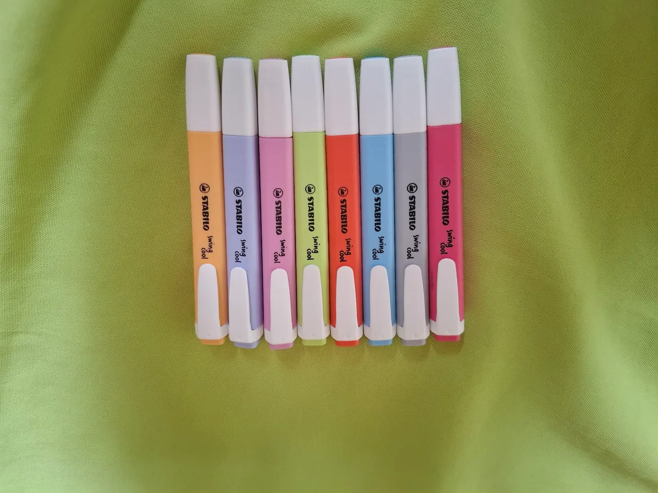 Canetas Stabilo Swing Cool - Kit com 8 marcadores de tons pastel