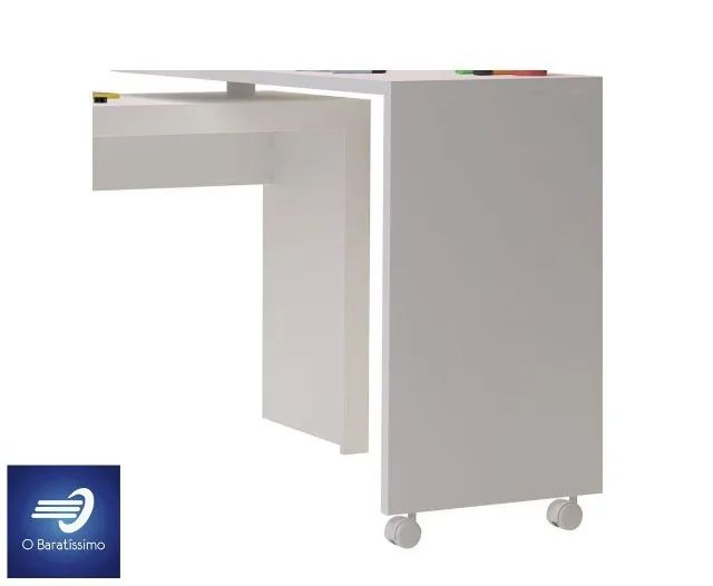 Mesa Office para Computador com Tampo Giratório 360° 64962148597762123