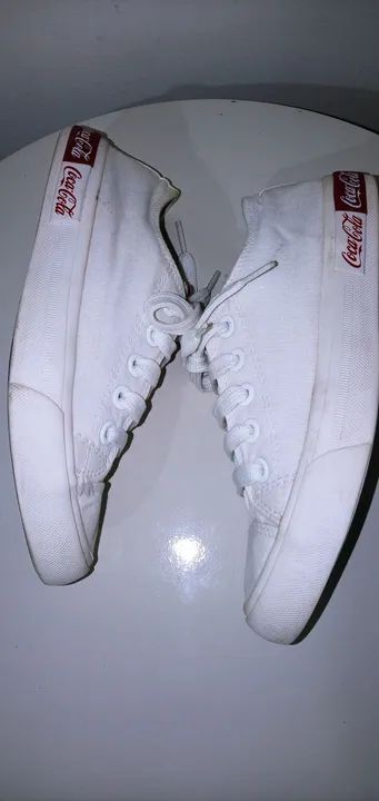 Tênis Coca-Cola feminino ( modelo : Blend Basic ). Tam. 35/ Usado. - Foto 2