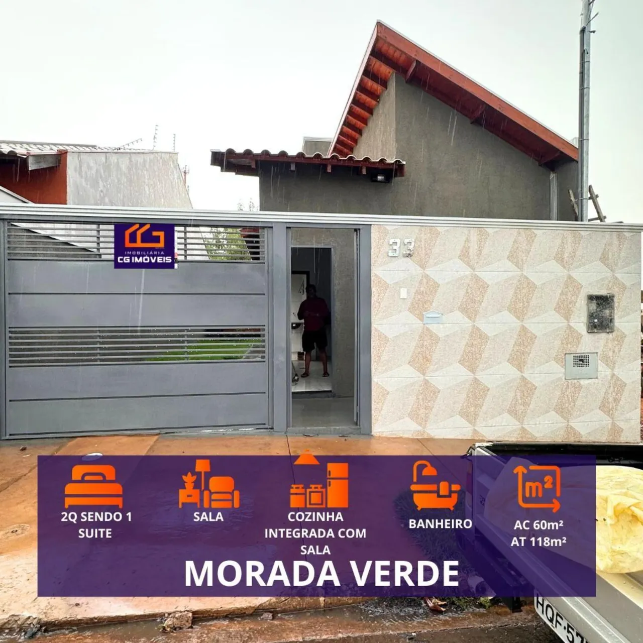 Casa á venda com 2 quartos sendo 1 suíte no Morada verde em Campo Grande - MS