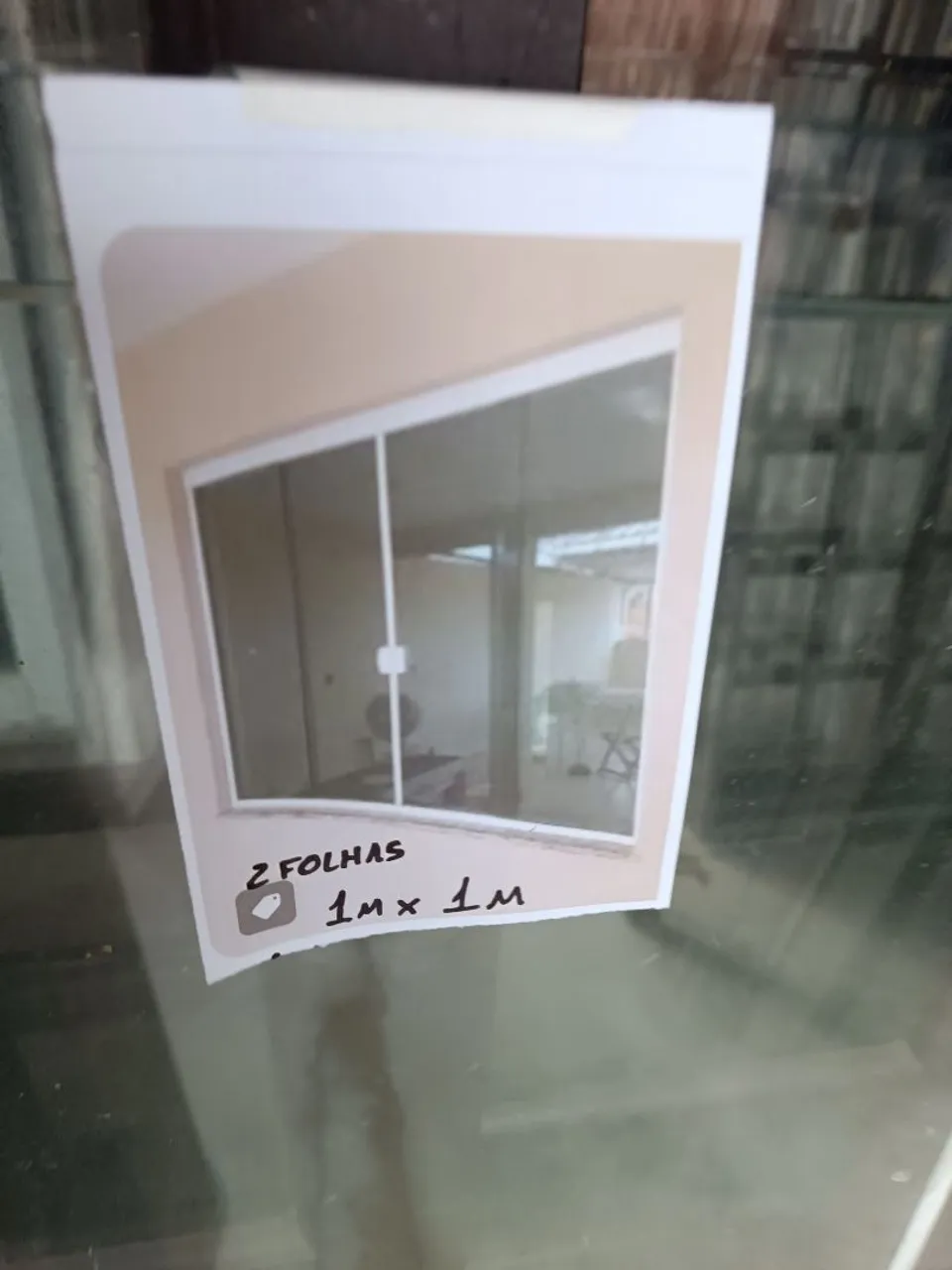 Janela blindex completa 2 folhas 1x1m VENDE-SE