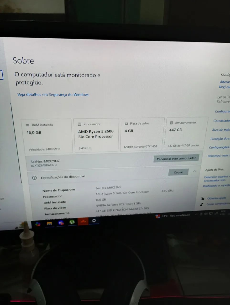 PC Gamer com LED RGB e Design Moderno - Foto 3