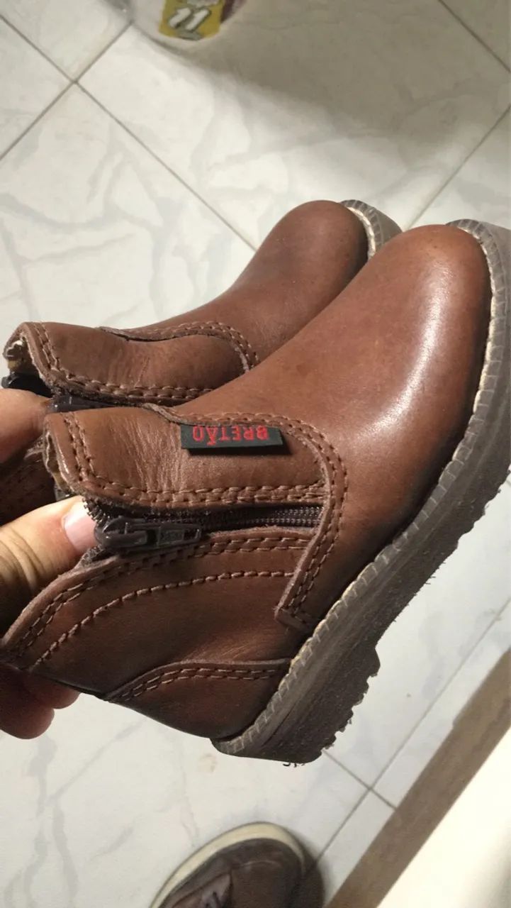 Sapatos Infantis Marrom - Foto 2