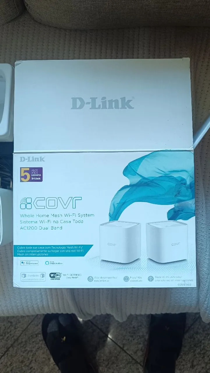 Roteador Mesh Wi-Fi D-Link COVR-1102 AC1200 Dual Band