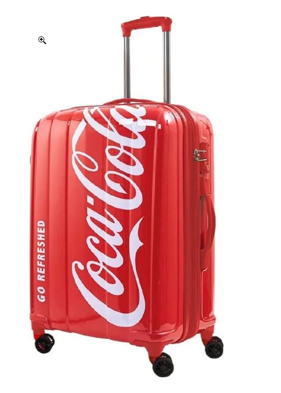 Mala Bordo 10kg Coca-Cola Split Rodinhas Duplas 360
