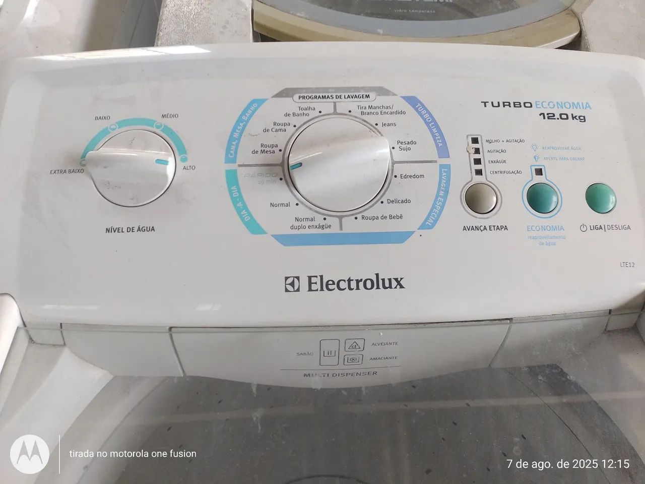 LAVADORA ELECTROLUX LTE12 220V 