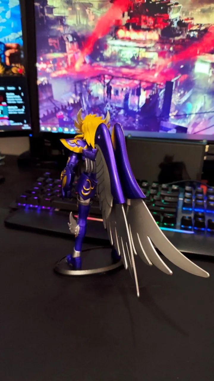 Action figure do Yoga de Cisne armadura Divina dos Cavaleiros do Zodíaco - Foto 5