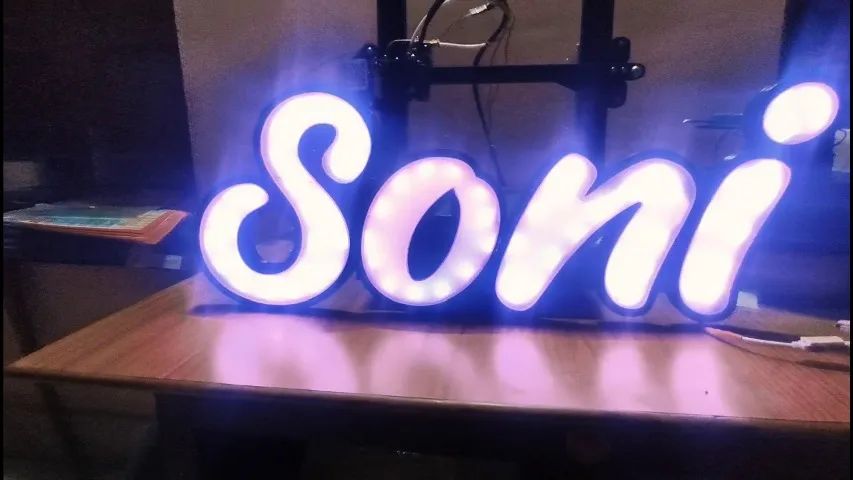 Luminárias com Nome - Personalizadas em Impressão 3D