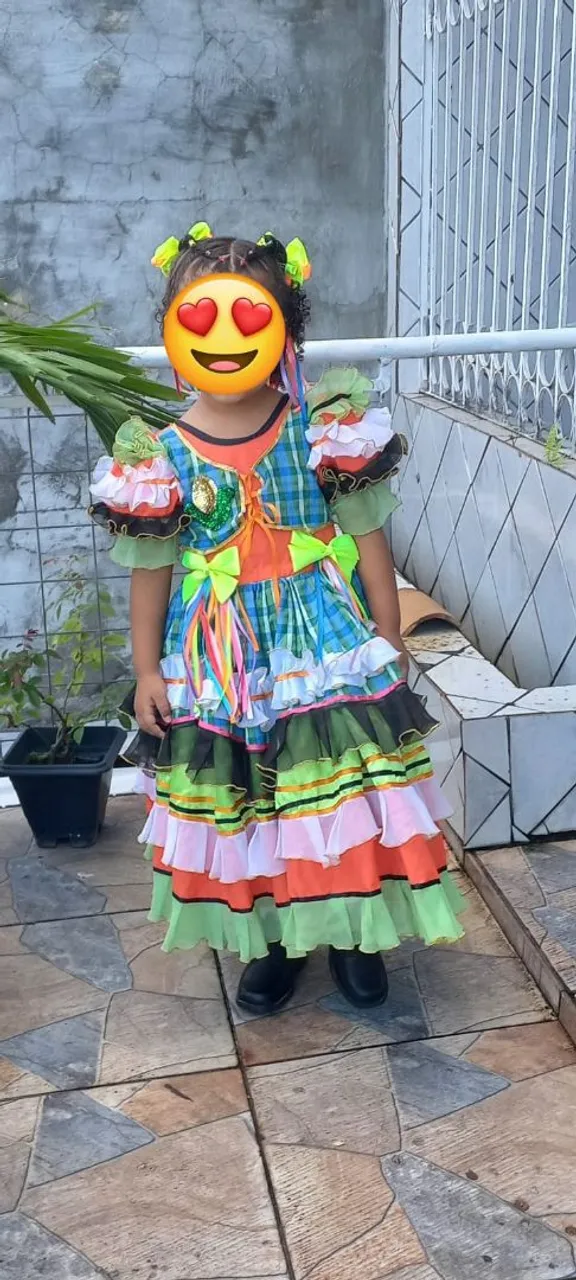Vestido de quadrilha infantil