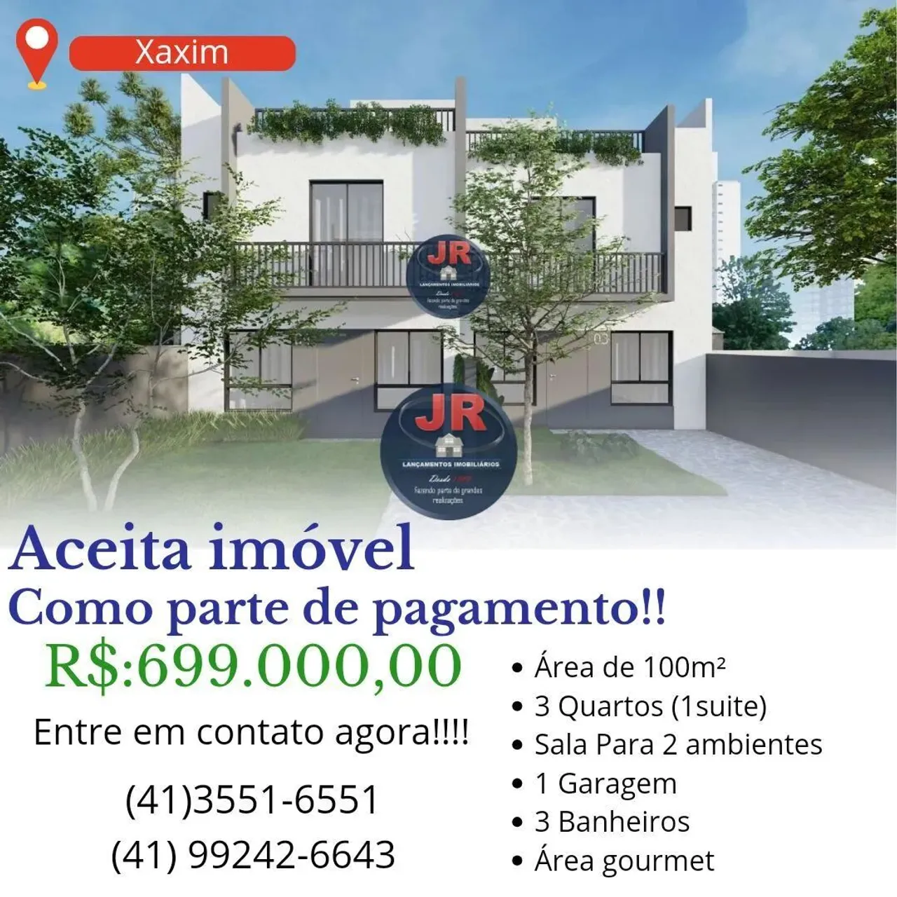 Sobrado em Condomínio à venda no bairro xaxim em Curitiba