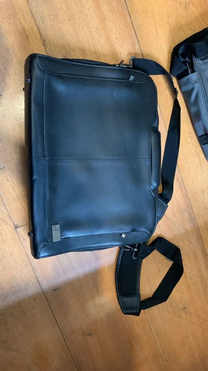 maleta bolsa em couro autêntico original dell - Foto 2