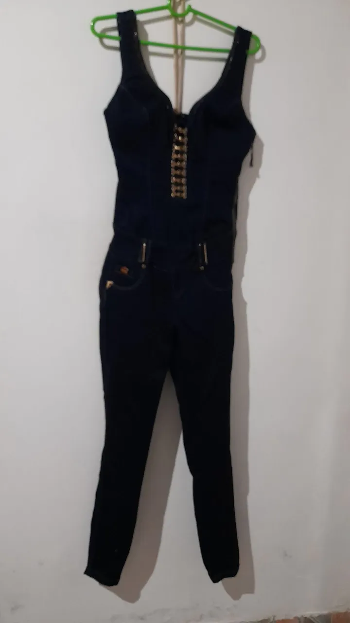 Macacão Jeans Pit Bull