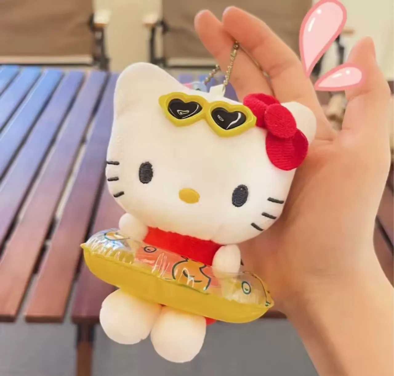 Chaveiro Pelúcia Hello Kitty com Boia