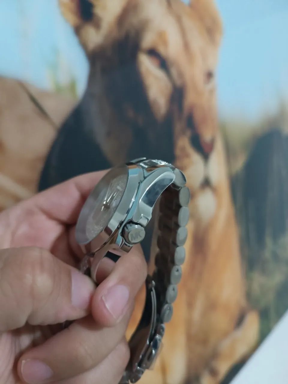 Relógio MICHAEL KORS MK PRATA CRAVEJADO  - Foto 4