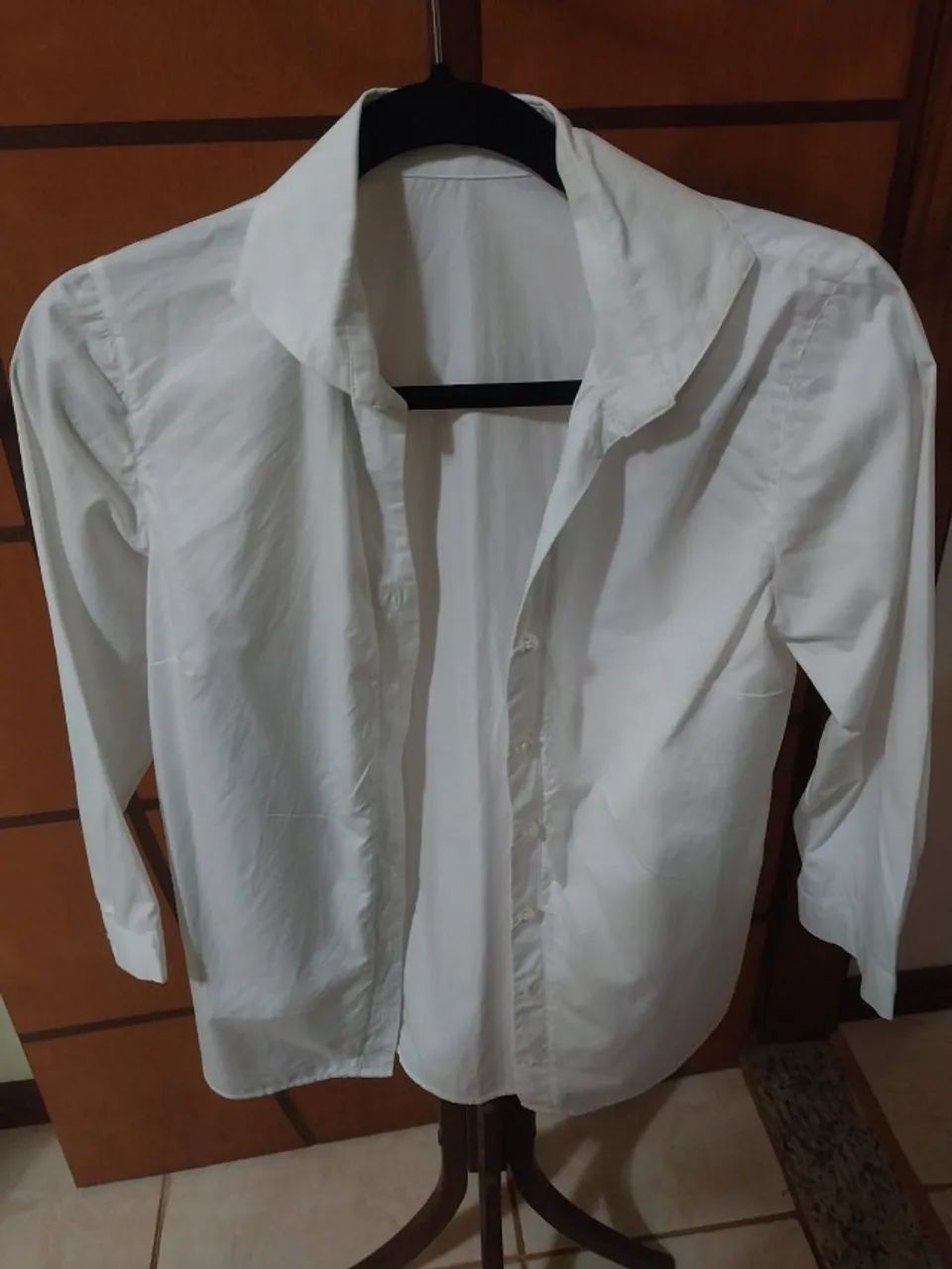 Camisa Feminina Branca algodão Egípcio - Foto 4