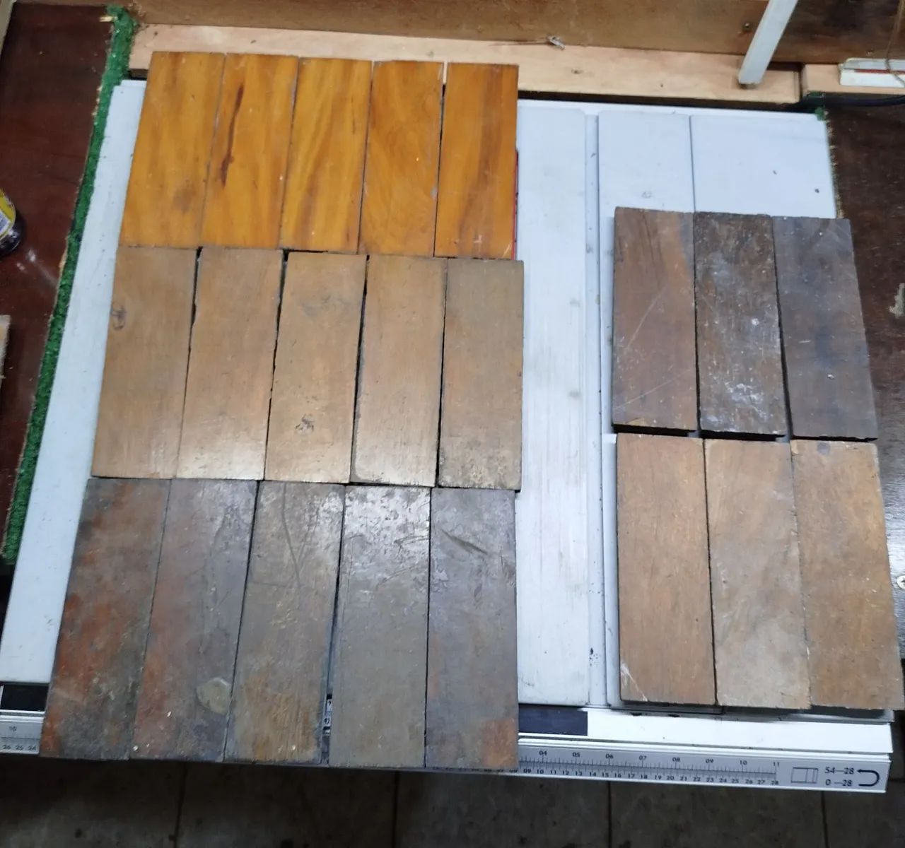 Revestimento para piso taco antigo Madeira 21x7 peroba rosa, imbuia tacos vó  - Foto 2