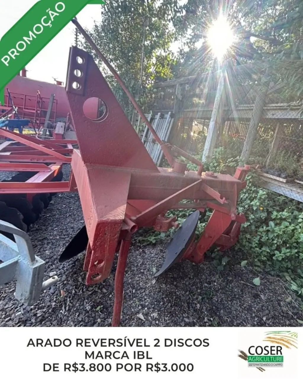 ARADO REVERSÍVEL 2 DISCOS
