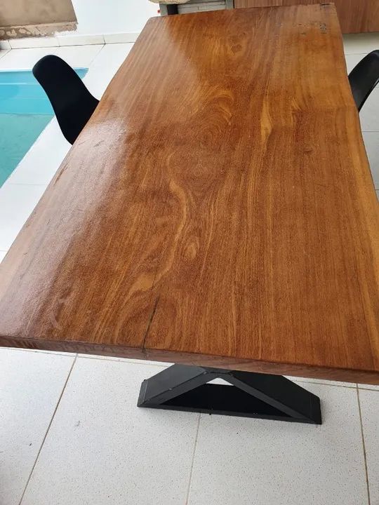 Mesa de madeira maciça - Foto 4