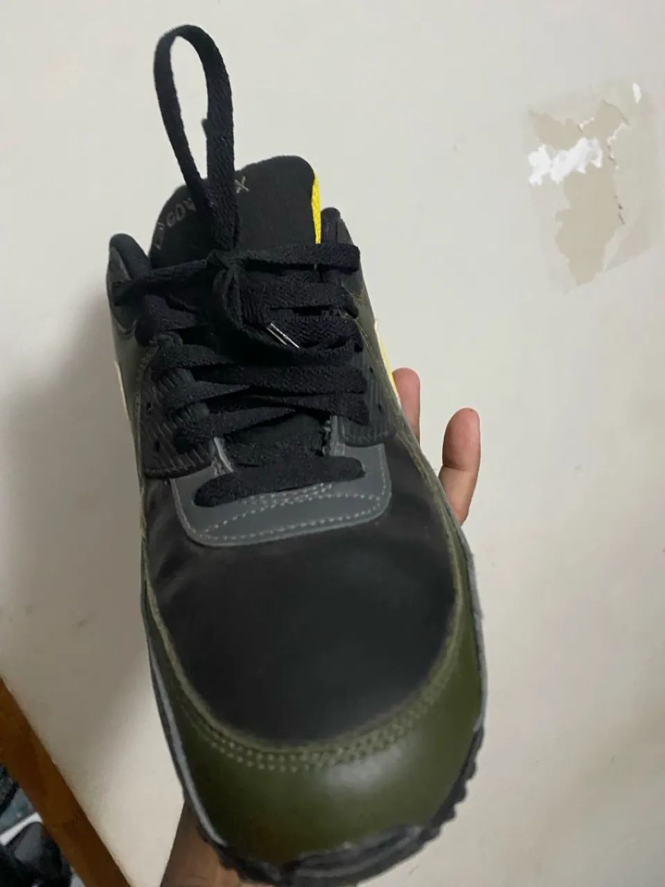 Usado 1 vez!! Nike Air Max 90 Gore-Tex - Verde Militar Edição única tamanho 42/43  - Foto 3