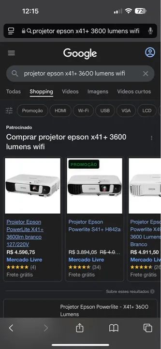 Projetor Epson Usado - Foto 2